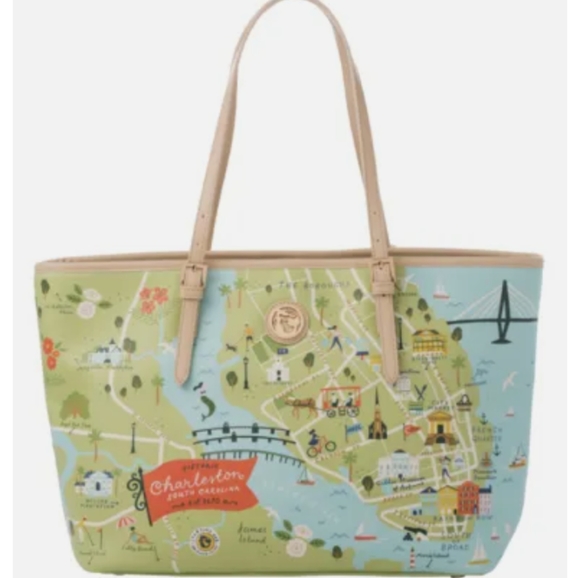 Spartina 449 Handbags - Spartina historical Charleston South Carolina big tote bag!